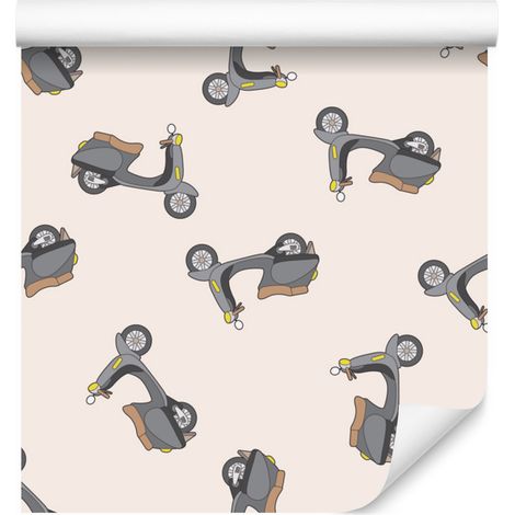 Carta da parati con scooter per soggiorno e camera da letto 50x1000 cm (1/5)