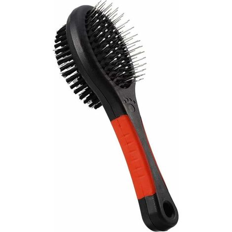 Appareil de Massage pour Animaux de Compagnie, Brosse Professionnelle à Double Face et Brosse à Poils Confortable pour Chiens et Chats Peigne de toilettage nettoie (1/5)