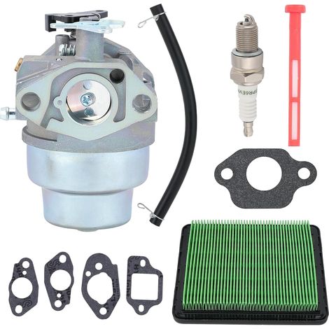 Carburador GCV160 para motores de cortacésped Honda GCV160, GCV160A, GCV160LA, HRB216, HRS216, HRR216, HRT216, HRZ216 (16100-Z0L-023) con juntas para bujías y kits de filtro de combustible. (1/5)