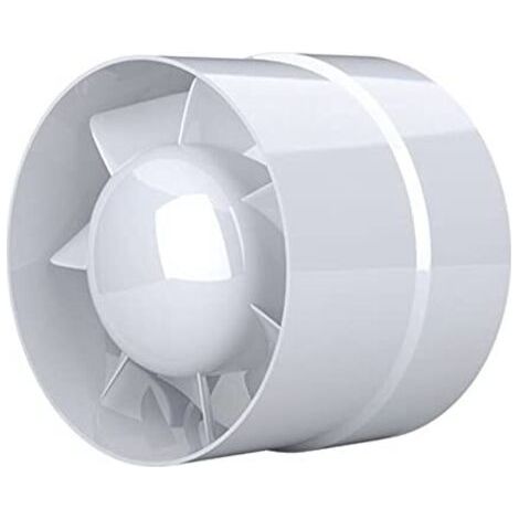Ventilateur Extracteur d'air, économique 100mm, 12W/130m³, extracteur axial conduit en ligne : salle de bain, cuisine, cave.. (1/5)