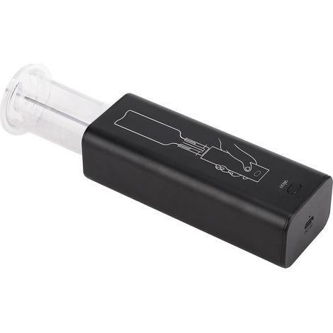 Lot de 4 tire-bouchons électriques automatiques noirs à ouverture rapide, sans fil, pour anniversaire, 5 V CC (1/5)