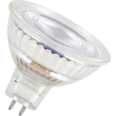 OSRAM LED-Reflektorlampen MR16 mit Retrofit-Stecksockel, 50 Watts Ersatz, GU5.3, MR16 reflector, 2700 Kelvin, Warm weiß, Klares Glas, 3-er Pack