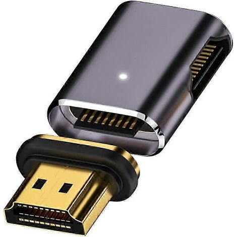 Adaptateur HDMI 2.1 droit de type A, prend en charge la 8K 60 Hz 48 Gbit/s, convertisseur magnétique, adapté aux moniteurs TV haute définition UHD. (1/5)