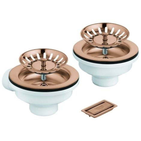 Grohe Accessori - Sistema di scarico per lavello, Warm Sunset spazzolato 40997DL0