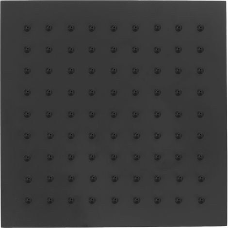 Essebagno Inoxa Duschkopf extra flach quadratisch 200mm schwarz