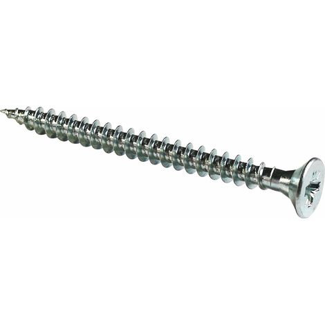 Vis à bois tête fraisée PZ zinguée Viswood filet total 4x30 mm (x100 vis)