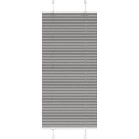 Plissee Anthrazit 55x150 cm Stoffbreite 54,4 cm Polyester