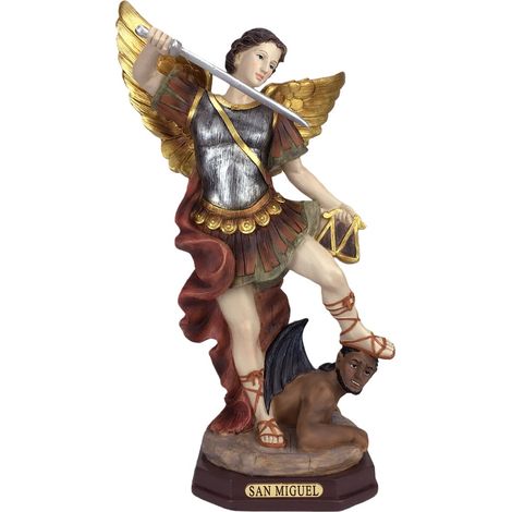 Figura religiosa di San Michele in resina - NUOVO stile classico