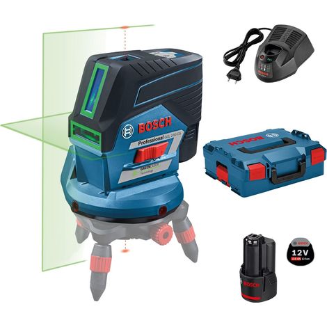 Bosch Professional – Niveau laser de ligne transversale vert – Portée 50m avec récepteur – Précision ±0,3mm/m – Bluetooth pour réglage à distance - GCL 2-50 CG