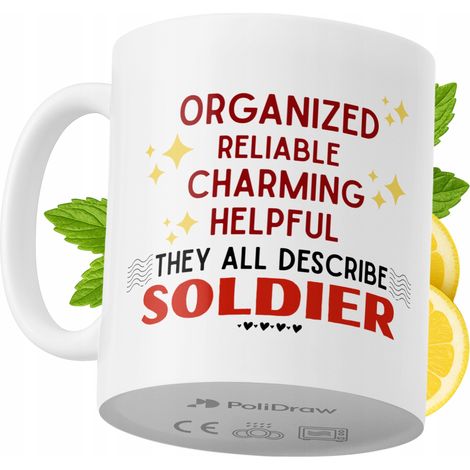 Lustige Kaffeetasse mit witzigem Textdesign für Soldaten – ideal für Geburtstage, Namenstage, Feiertage und besondere Anlässe. Hochwertige Tasse für Zuhause, Büro und Arbeit. Farbe: Weiß, 330 ml.