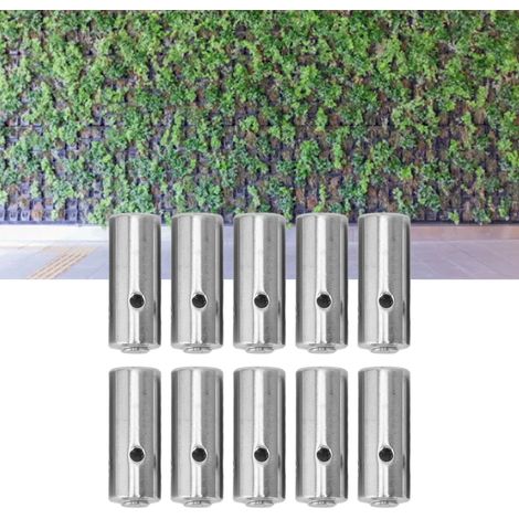 Ensemble de 10 boucles en acier inoxydable pour câbles d'escalade cylindriques en acier inoxydable (1/5)
