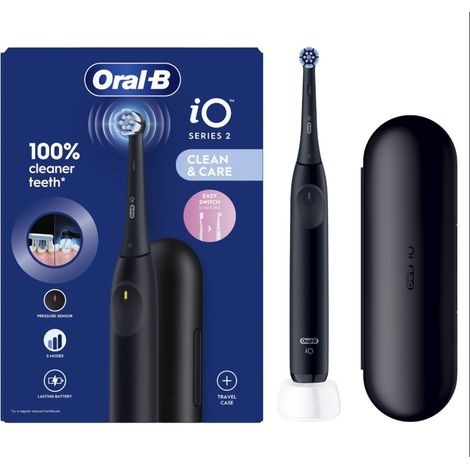 Spazzolino elettrico Oral-B iO2 a vibrazione per adulto Nero [80762305] (1/5)