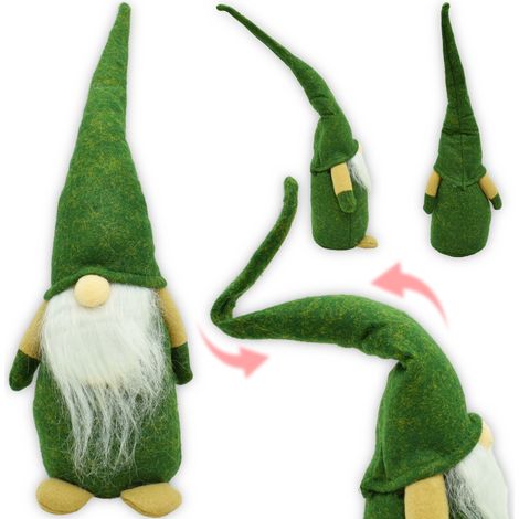 STATUINA DI NATALE BABBO NATALE GNOLL PICCOLO ORNAMENTO DECORAZIONE NATALIZIO (1/5)