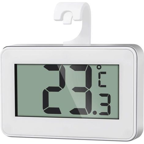 Digitales Mini-Kühlschrankthermometer, magnetisches Gefrierschrankthermometer mit Haken (1/5)