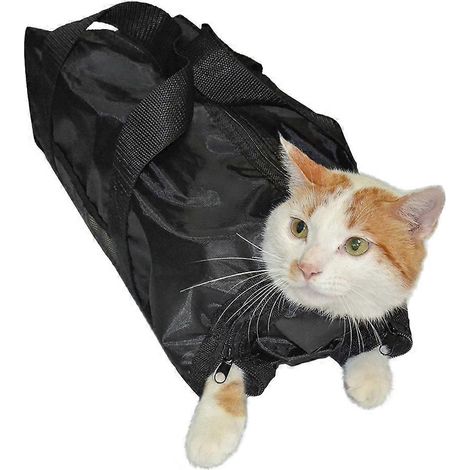 Fournitures d'entretien pour chats Sac de toilettage Sac de nettoyage pour chats Sac de bain pour chats Sac de contention pour chats (1/4)
