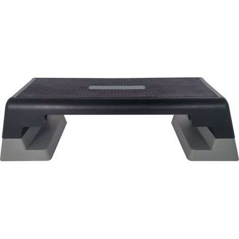 Plateforme de Step Fitness Réglable en Hauteur avec Surface Antidérapante, Équipement Polyvalent pour Exercices Aérobiques et Renforcement, Gris (1/5)