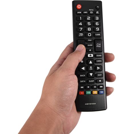 Mando a distancia negro compatible con LG AKB74915304 – TV – Reemplazo directo – Diseño elegante – Alcance óptimo