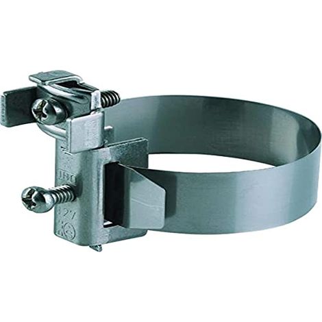Abrazadera de puesta a tierra obo-bettermann 927 1 acero inoxidable 3/8 a 1 1/2 pulgadas