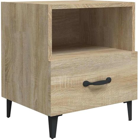 Maison Exclusive - Nachttisch Sonoma-Eiche Holzwerkstoff