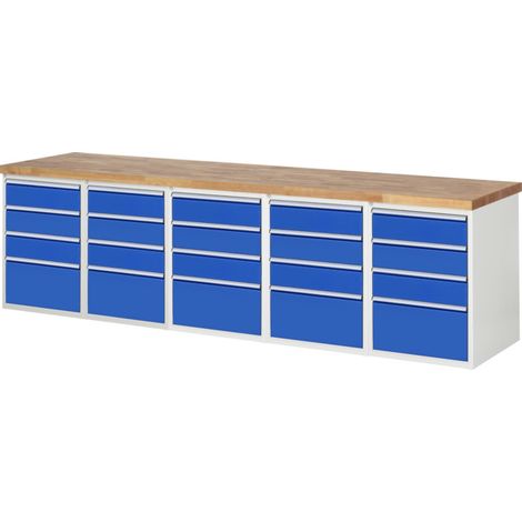 Rau Établi 7510A6, L3000xP700xH890mm, 20x tiroirs-TA (1/5)