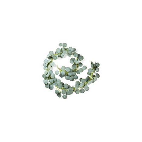 Ghirlanda di eucalipto artificiale, pianta finta, foglie di eucalipto decorative, corona di eucalipto per matrimoni, decorazioni per la casa, cucina, giardino, ufficio, nozze o parete - Crezuo