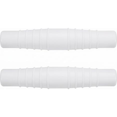 Raccord Tuyau Piscine 31-38mm Lot De 2 Adaptateur Pompe Filtration Blanc (1/5)
