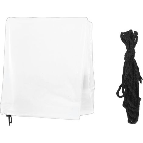 Bâche transparente jardin extérieur PE imperméable renforcée avec œillets pour clôture terrasse poulailler 2x5M/6.56x16.4FT (1/5)