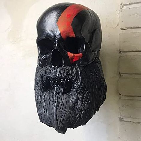 Support de casque de moto, support de casque tête de mort, support de rangement pour casque, support mural pour chapeau, accessoires de moto (1/5)