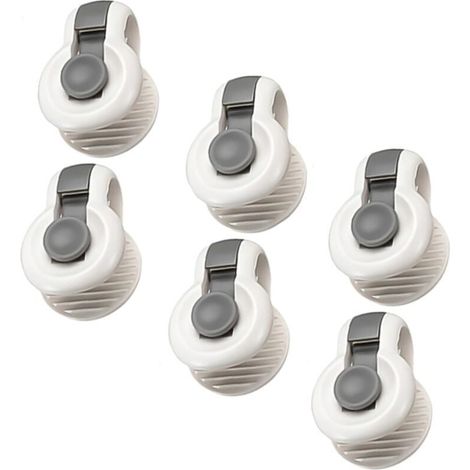 6er-Pack Grau Dicke 30mm Bettdeckenklammern/Clips Bettbezugklammern Steppdeckenklammern Anti-Bewegungs-Bettdeckenklammern Rutschfeste Bettdecke Fixierer Halten Ecken Bettdecken / Decken An Ort und Ste