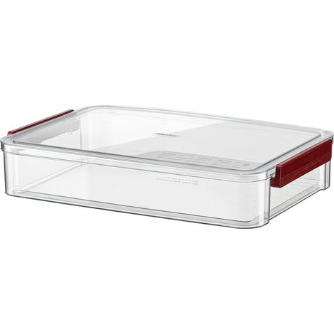 Bardusch-Boîte de rangement transparente avec couvercles, format A4 (8 x 11 pouces), conteneur plastique A4, classeur empilable pour magazines et documents A4, organiseur de bureau pour factures et do (1/5)