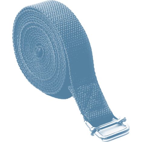 Sangle En Coton Réglable Avec Boucle - Pour Yoga Pilates Étirements Thérapie Fitness - 2,5 M × 2,5 Cm - Lot De 1 (1/5)
