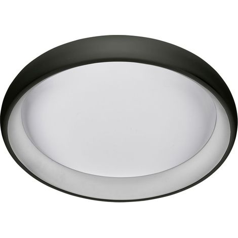 Plafoniera LED rotonda nera 32W 4000K Alessia Italux