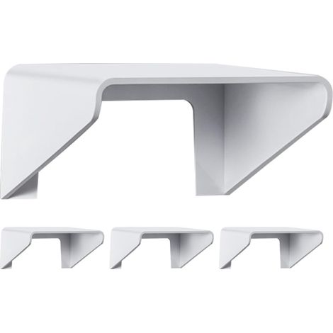 4pcs Couvercle Étanche pour Sonnette de Porte en Plastique Blanc, Protection Pluie , Facile à Retirer, Prolonge la Durée de Vie pour Machine Contrôle D'accès (1/5)