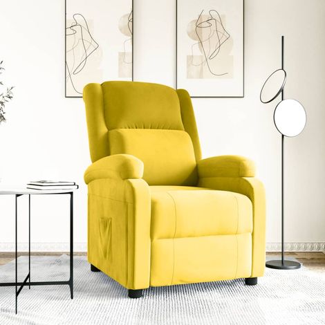 Relaxsessel Gelb Samt (1/5)