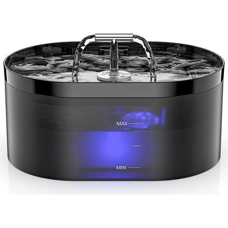 Fontaine à Eau Automatique pour Chat - 2,2L - Fontaine à Eau pour Chat - Distributeur Eau Chat - Fontaine Eau Chat - Super Silencieuse, Chiens, Plusieurs Animaux de Compagnie (1/5)