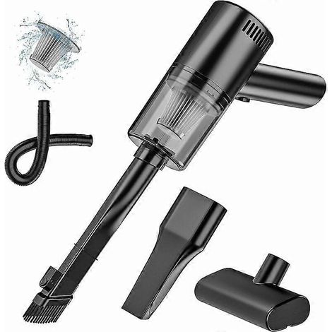 Aspirateur à main sans fil rechargeable 9000 Pa avec filtre USB, idéal pour la maison et les poils de chien. (1/5)