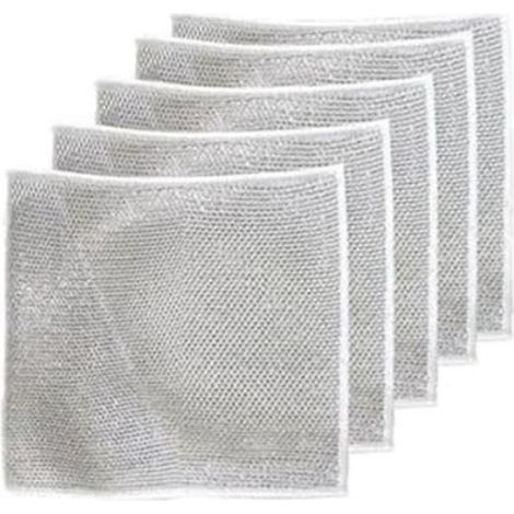 Chiffon À Vaisselle - En Polyester - Anti-Rayures - Pour Nettoyage Humide Et Sec - 5 Pièces (1/4)
