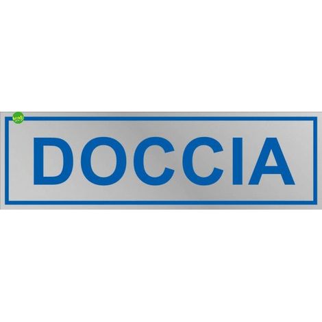 Targhetta adesiva 3M doccia 15 x 5 x 0,5 cm