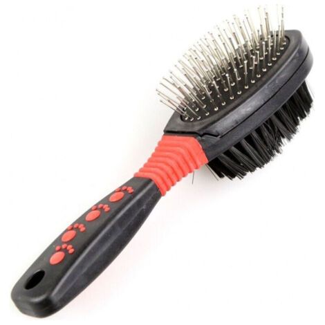 Brosse 2 En 1 Combinee Chiens Chats 20 Cm