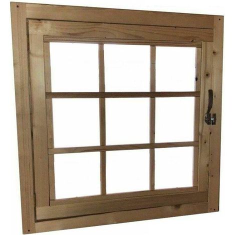 Finestra apribile per casetta in legno | 81 x 81 cm|con plexiglass