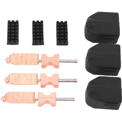 Hotend – buse amovible rapide, 3 pièces, adaptée à l'imprimante 3D FLASHFORGE AD5X, tête d'impression entièrement métallique de 0,25MM, 0,4MM et 0,6MM, avec couvercles en Silicone et brosses (1/5)