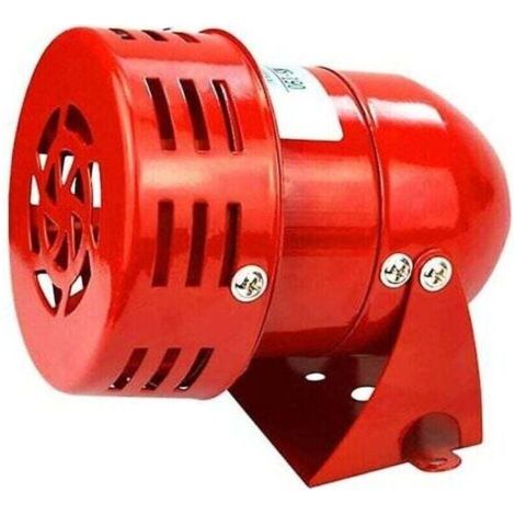 Sirène alarme 220V puissante sirène extérieure alarme 120dB rouge moteur fil sirène métal klaxon industriel bateau alarme Ruikalucky (1/5)