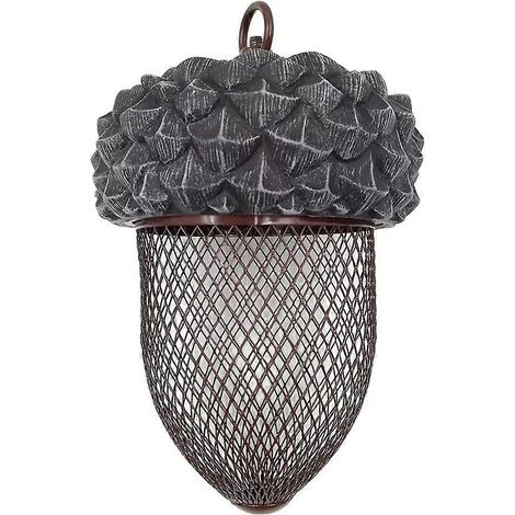 Mangeoire suspendue en métal pour oiseaux, décoration extérieure, mangeoire à graines de tournesol et cacahuètes pour pics, mésanges et oiseaux noirs. (1/5)
