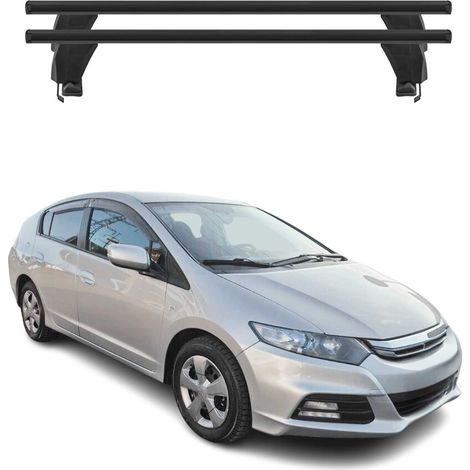OMAC Dachträger Querträger Alu für Honda Insight II 2010-2014 – Abschließbar – T-Nut – City-Crash-getestet – Max. 50 kg Schwarz (1/5)