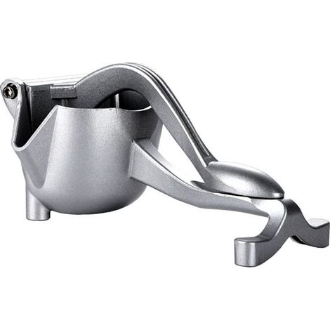 Presse-agrumes manuel en aluminium – Extraction de jus silencieuse – Dimensions 22 x 11,5 x 10 cm – Facile à nettoyer et à ranger