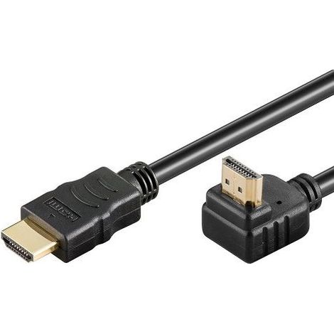 Cable Hdmi acodado Ethernet V1.4 90 grados 5 M Negro