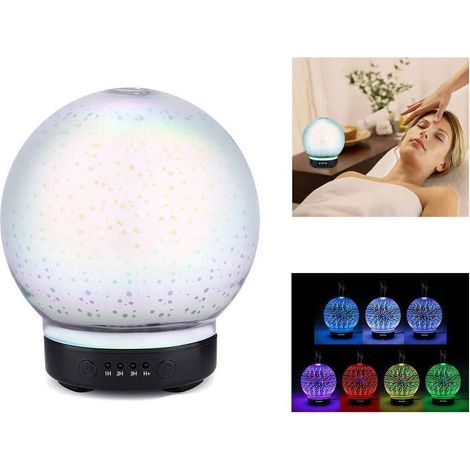 TrAdE Shop Traesio - Aromaterapia 7 Led 3d Umidificatore Diffusore Aromi Casa Ufficio Hytc002 - (1/5)