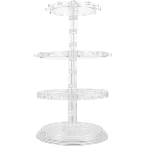 Support à Bijoux Rotatif en Pp Design Élégant et Rétro, Organisateur Multifonction pour Colliers, Boucles D'oreilles et Bracelets, pour Rangement Lors Fête des Mères (1/5)