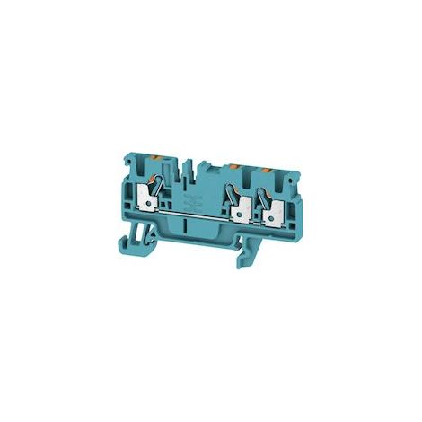 bloc de jonction de passage - a3c - push in - 2.5 mm2 - 800v - 24a - bleu - weidmuller 1521780000
