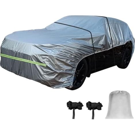 Demi-Housse de Voiture imperméable, Universelle Anti-UV, Coupe-Vent, Protection Contre Le Gel, Protection Contre Le Gel, Convient aux SUV de 420 à 480 cm, berlines de 480 à 520 cm (1/5)
